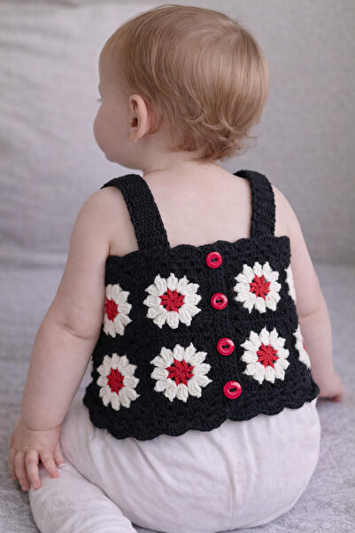 seraskids بلوزة قصيرة صيفية من القطن للأطفال والرضع