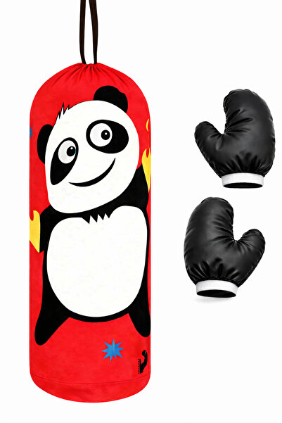 KSD Çocuk Kum Torbası Box Panda Deseni