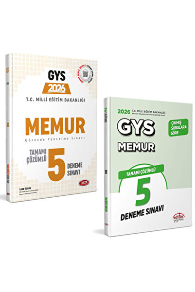 Data Yayınları 2027- 2026 Editör GYS MEB MEMUR Görevde Yükselme Sınavı Deneme...