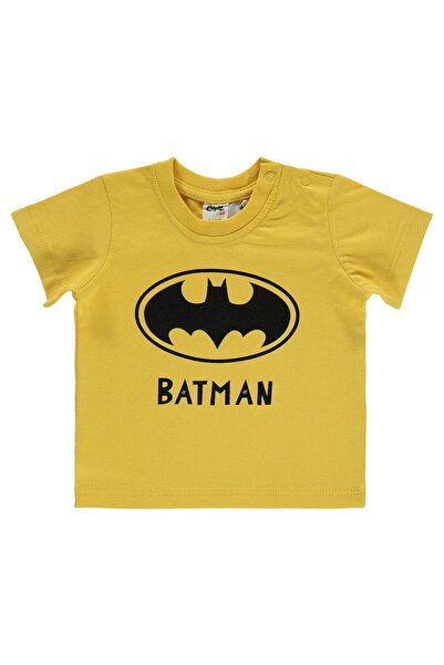 Batman Erkek Bebek Tişört 6-18 Ay Hardal