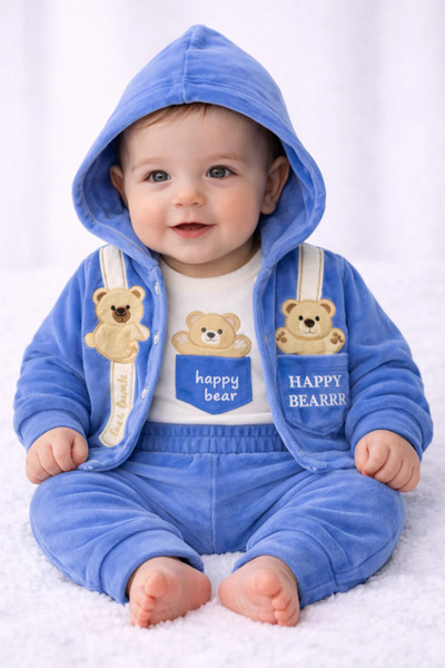 PAKEL KİDS Set de 3 piese pentru bebeluși 0-12 luni