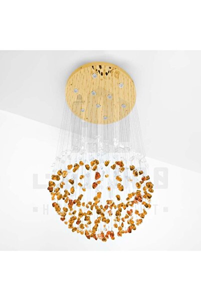 homelight ثريا احجار كهرمان و شفاف