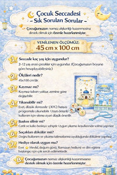 simply line I'M Learning Prayer Brochure and Chart Prayer Beads Boys Girls Children Prayer Mat Gift Prayer Mat Bulk