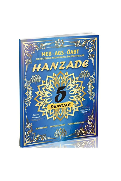 Tahayyül Yayınları ÖABT MEB-AGS Din Kültürü ve Ahlak Bilgisi Hanzade 5 Deneme...