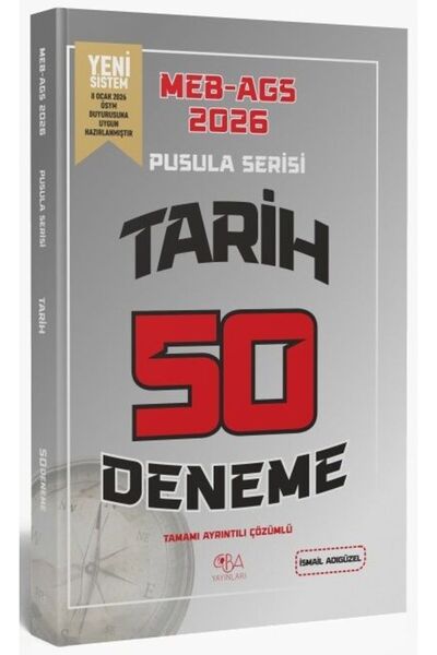 CBA Akademi CBA Yayınları 2026 MEB-AGS Tarihin Pusulası 50 Deneme Çözümlü - İ...