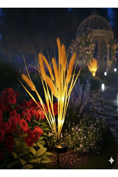 Dream Plus Buğday Başak Demeti Solar Güneş Enerjil Buğday Demeti Bahçe Aydınl...