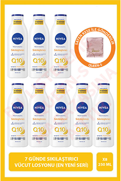 NIVEA Q10 7 Günde Sıkılaştırıcı Vücut Losyonu 250ml,C Vitamini, Nemlendirici,...