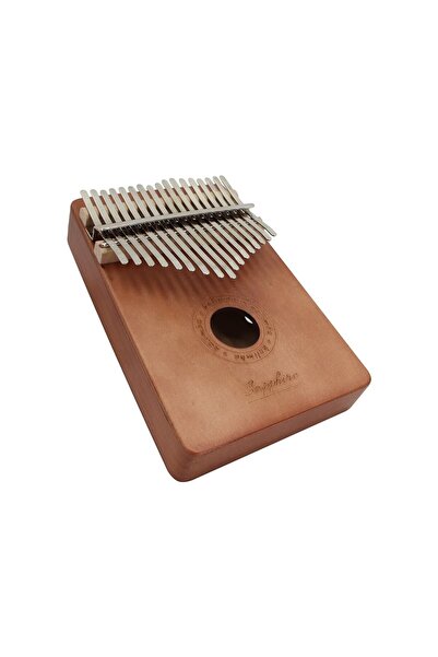 SAPPHIRE Jk-05 17 Tuşlu Kalimba Saklama Kabı Akort Çekici Tırnak Penası - Maun
