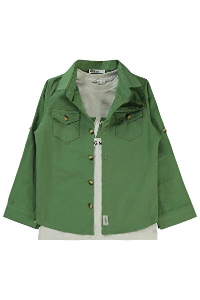 Civil Boys Tricou băiat 6-9 ani kaki deschis