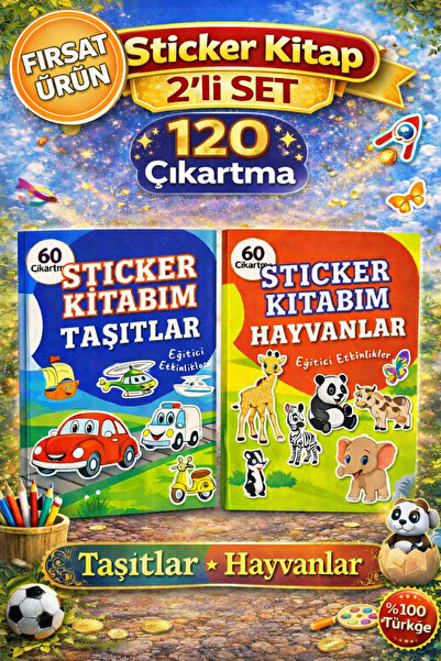 ANI OFİS KIRTASİYE A K 60 Çıkartmalı Sticker Kitabı –Eğitici Etkinlik Kitabı ...