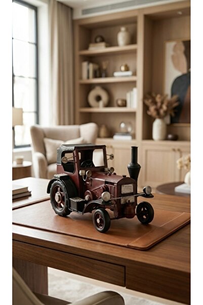 Pat Aksesuar Vintage Metal Traktör - Dekoratif Biblo