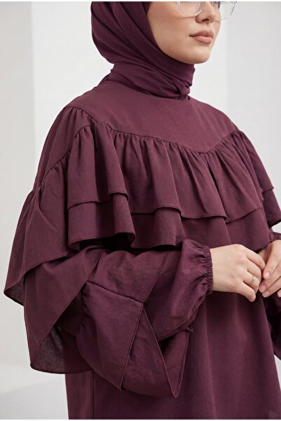 HİJABAYA Μπλούζα με βολάν και ελαστικά μανίκια