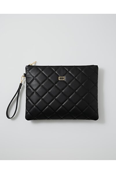 BK Bags & Accessories iPad Compatible Large Size Quilted Portfolio Clutch Han...