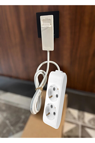 VİKO 2’li Grup Priz(1.5M)ultra Ince Fiş Ile Dar Alanlarda Yerden Tasarruf Sağ...
