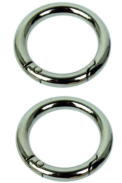 Nildenhobim Accesoriu pentru geantă Inel metalic cu arc - Diametru: 2,5 cm (3...