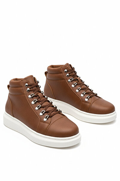 Zerenyus Ανδρικά αθλητικά μποτάκια ZRJ206 Lace-up Tan