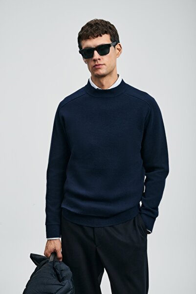 Lufian 112090159 Herman Kazak Men's Sweatshirt Dark Blue