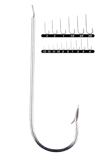 YOUVELLA 1304 Çapari Iğnesi Düz 100'lü Kutu Galvaniz 12