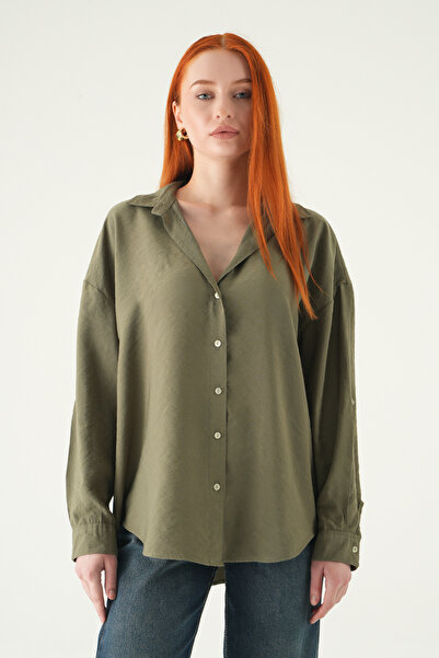 Rays قميص كاكي كبير الحجم 2893