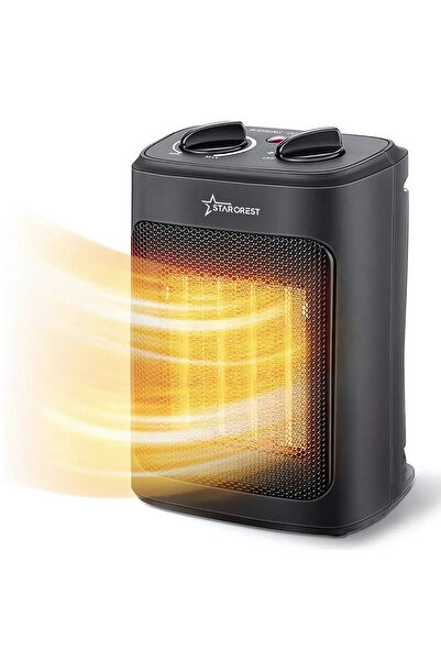 STARCREST SCH-20BK Κεραμικό αερόθερμο, 2000 W, Ρυθμιζόμενος θερμοστάτης, 3 ρυ...