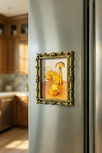 ZAP AKSESUAR Magnet Çerçeve, Boyutlu Klasik Tarz Minyatür Çerçeve Magnet