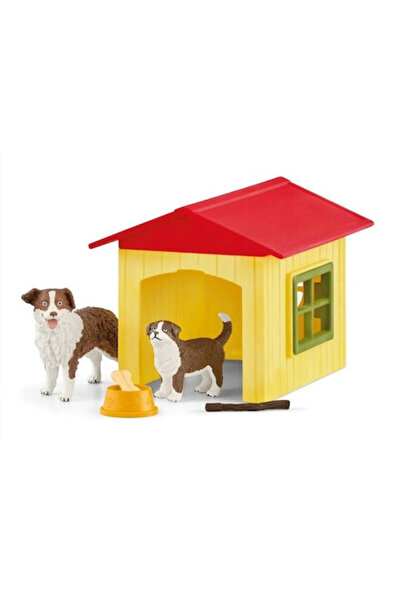 SCHLEICH Cușcă pentru câini Farm World Playset, 8 cm