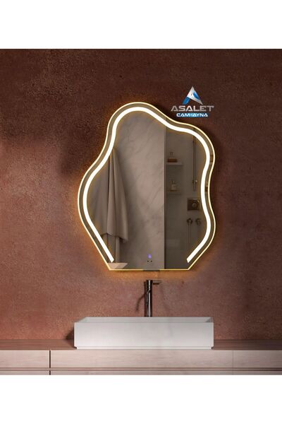 ASALET CAM/AYNA EL HAREKET SENSÖRLÜ MAKYAJ-BANYO AYNASI-DEKORATİF AYNA (BERLİN)