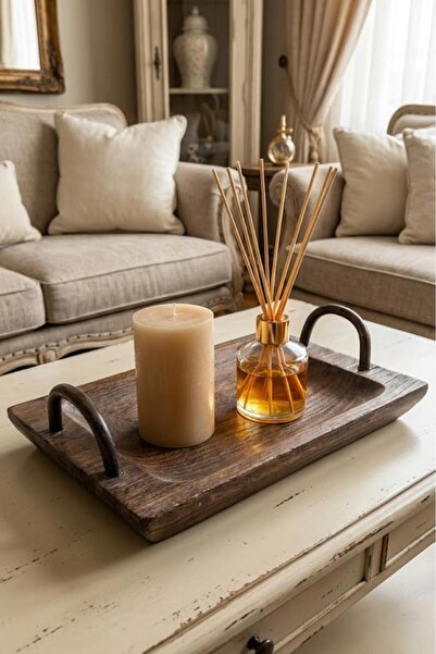 Bambum Beris - Kulplu Tepsi Dikdörtgen Küçük