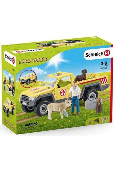 SCHLEICH set de figurine, Vizita medicului veterinar la fermă