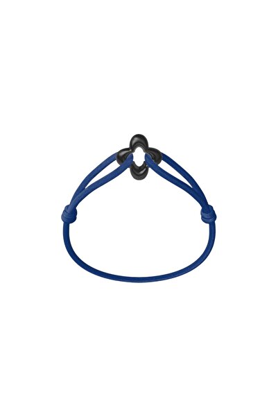 Wecord London Black Clover Cord Bracelet