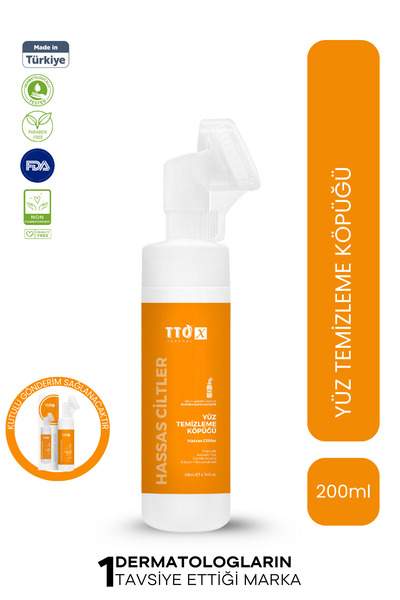 TTO رغوة الوجه الخاصة من إكس للبشرة الحساسة مع شجرة الشاي وملحق التطبيق 200 مل