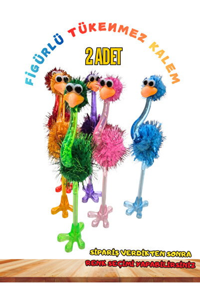 miranino 2 ADET FİGÜRLÜ HEDİYELİK TÜKENMEZ KALEM
