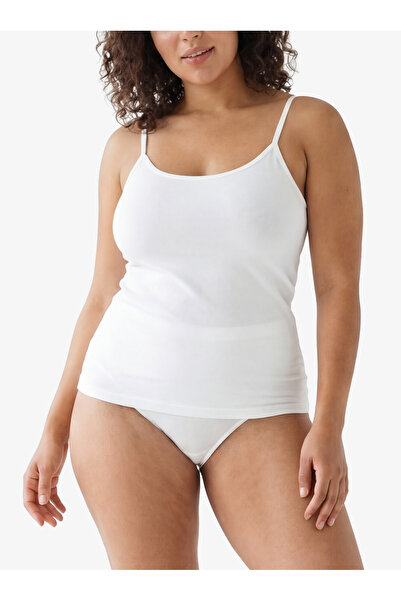 Blackspade Kadın İnce Askılı Atlet Essential 1951 - Beyaz