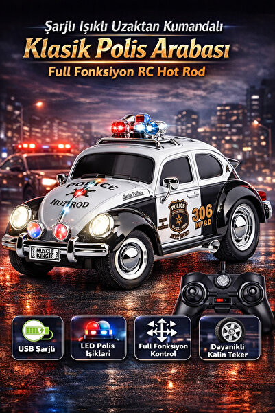 YILDIRIM OYUNCAK Uzaktan Kumandalı Şarjlı Sesli Işıklı Full Fonksiyon Drift A...