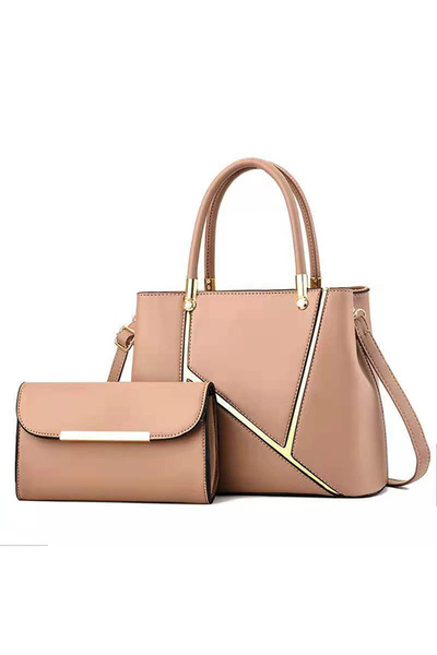 OEM Σετ τσάντα και πορτοφόλι για γυναίκες, κατασκευασμένο από οικολογικό δέρμ...