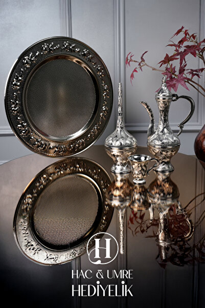 Hac Umre Hediyelik Zemzem Takımı | Zemzem İkram Seti | 9 Parça Dekoratif Zemz...