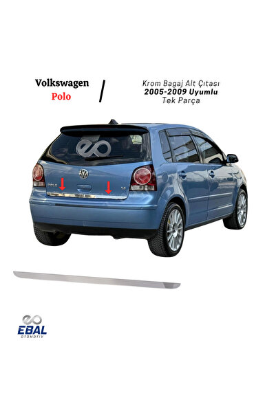 Vw Polo Uyumlu Krom Bagaj Alt Çıtası 2005-2009 Arası P.çelik