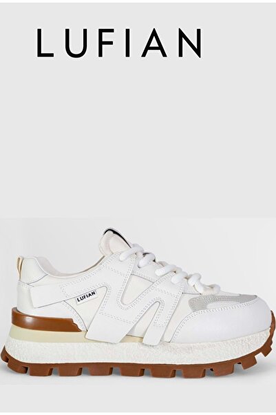 Lufian 121230019 Emily Sneaker Pantofi sport din piele unisex ALB