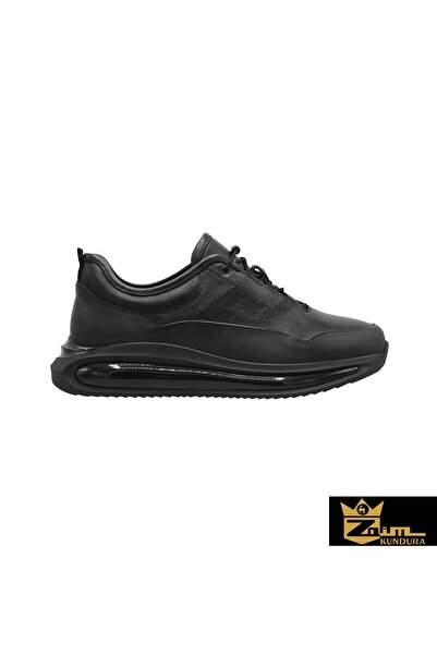 Zaim Kundura Men's Black Genuine Leather Shoes 342502759-1