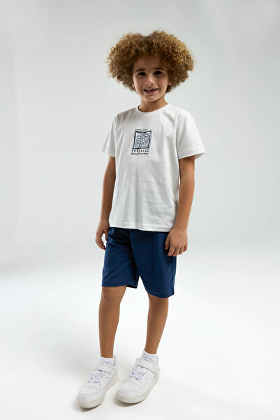 Arnetta Boy's White Bermuda Suit