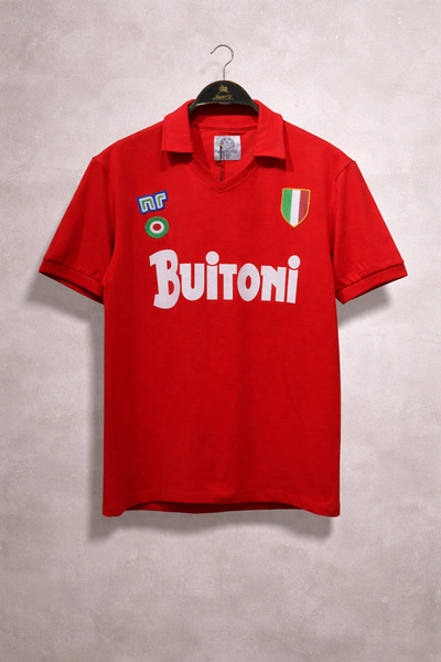 Overdrive Retro 1986/1987 Kırmızı Futbol Forması