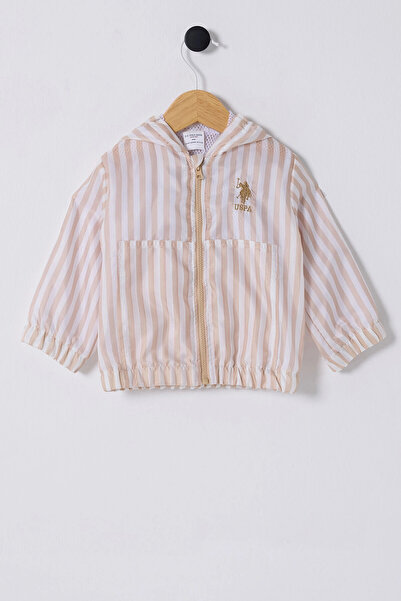 U.S. Polo Assn. Baby Boy Cream Raincoat