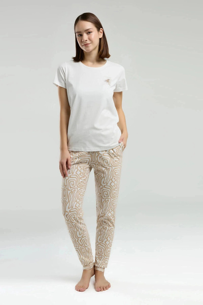 Arnetta Set pijama albă pentru femei