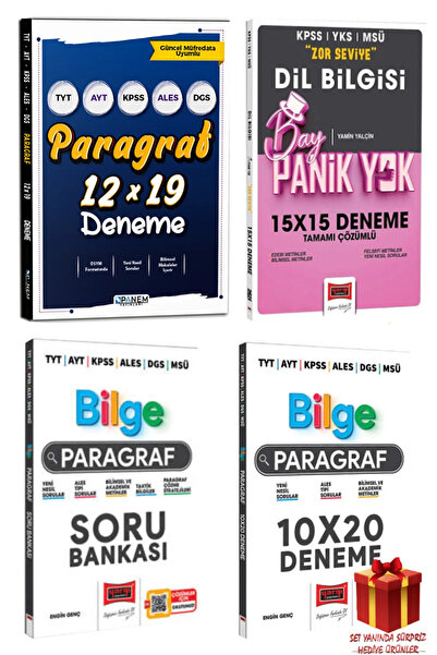 Yargı Yayınları Paragraf Soru Bankası+Paragraf Deneme Seti+Hediye