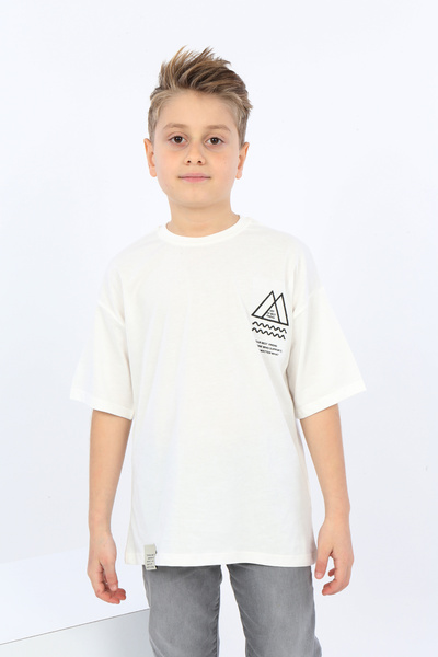 Toontoy Tricou cu mânecă scurtă cu imprimeu pentru băiat