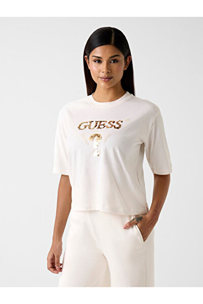 Guess Aurélie Kadın Aktif Boxy Fit T-Shirt