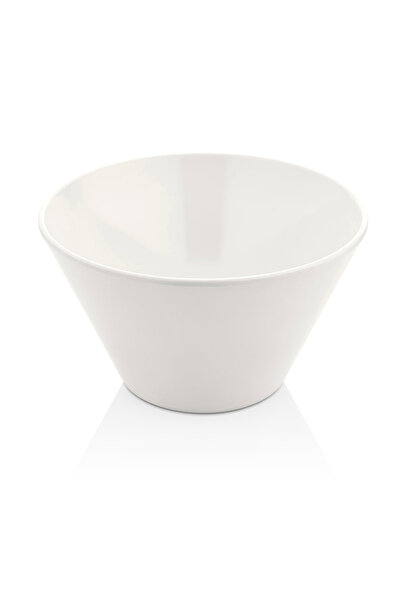 Külsan 252615.CW - V Shape Melamin Krem Beyaz Kase 26 cm, Thermoset Melamin
