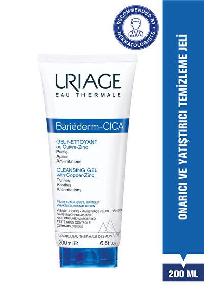 Uriage BARIEDERM Onarıcı ve Yatıştırıcı Yüz ve Vücut Temizleme Jeli 200 ml
