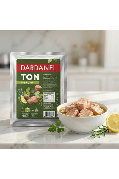 Dardanel 1 Kg Ton Balığı Zeytinyağlı 2'li Paket – Büyük Boy – Profesyonel Mutfak