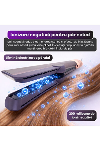 RAPAZ TREND RPZ Placă de îndreptat părul și uscător SHINE AIR 2 în 1, 1500 W, ionic